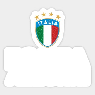 Forza Azzurri Italia Supporter Sticker